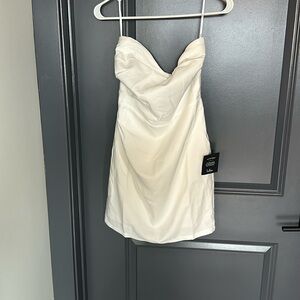 White Lulus strapless dress, size M